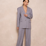 Grey split blazer - V2559