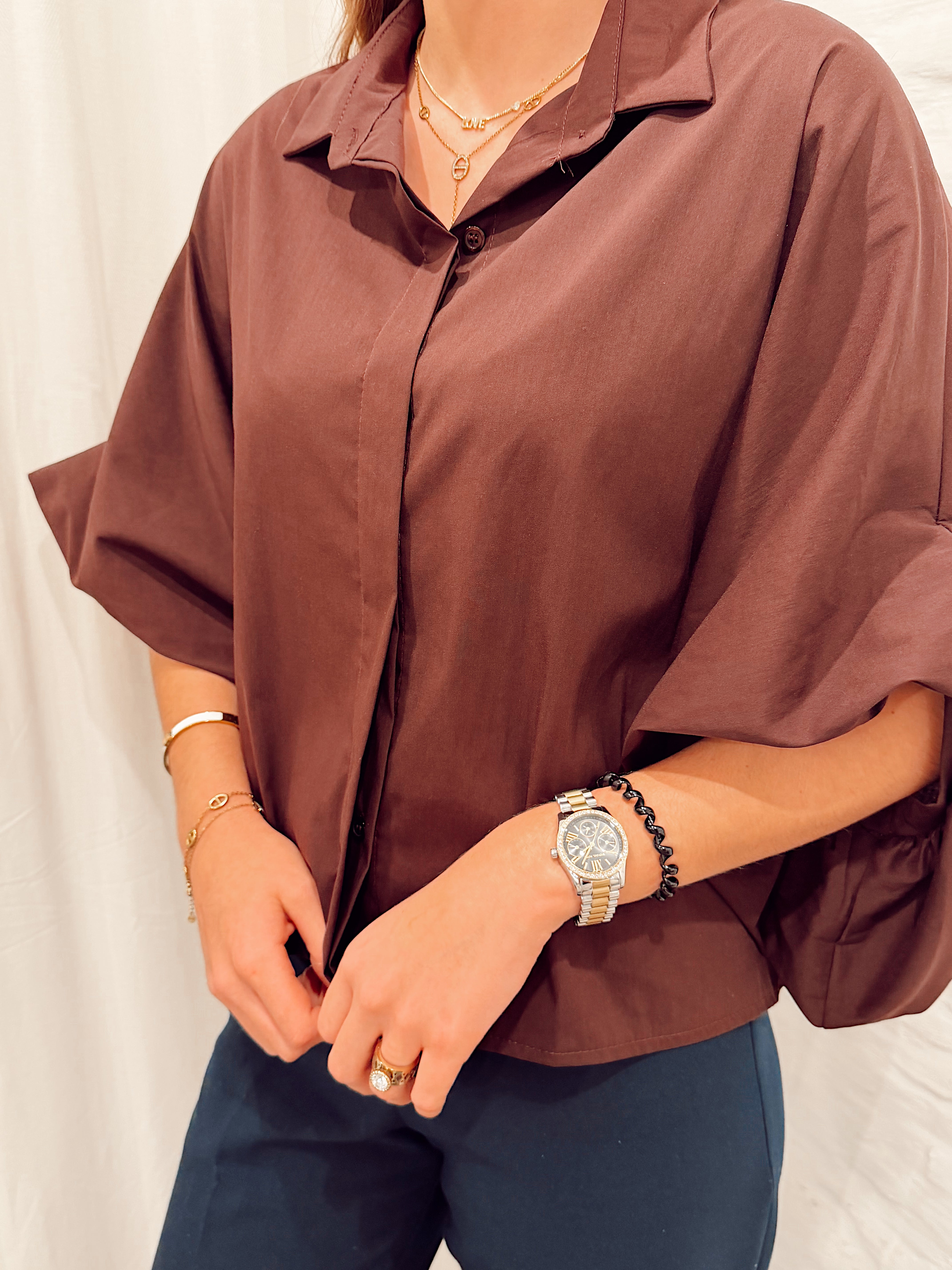 Chatelet blouse Marron b602