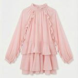 Open sleeve dress - PINK M7672