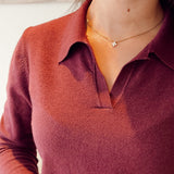 Calaveras knit aubergine b606