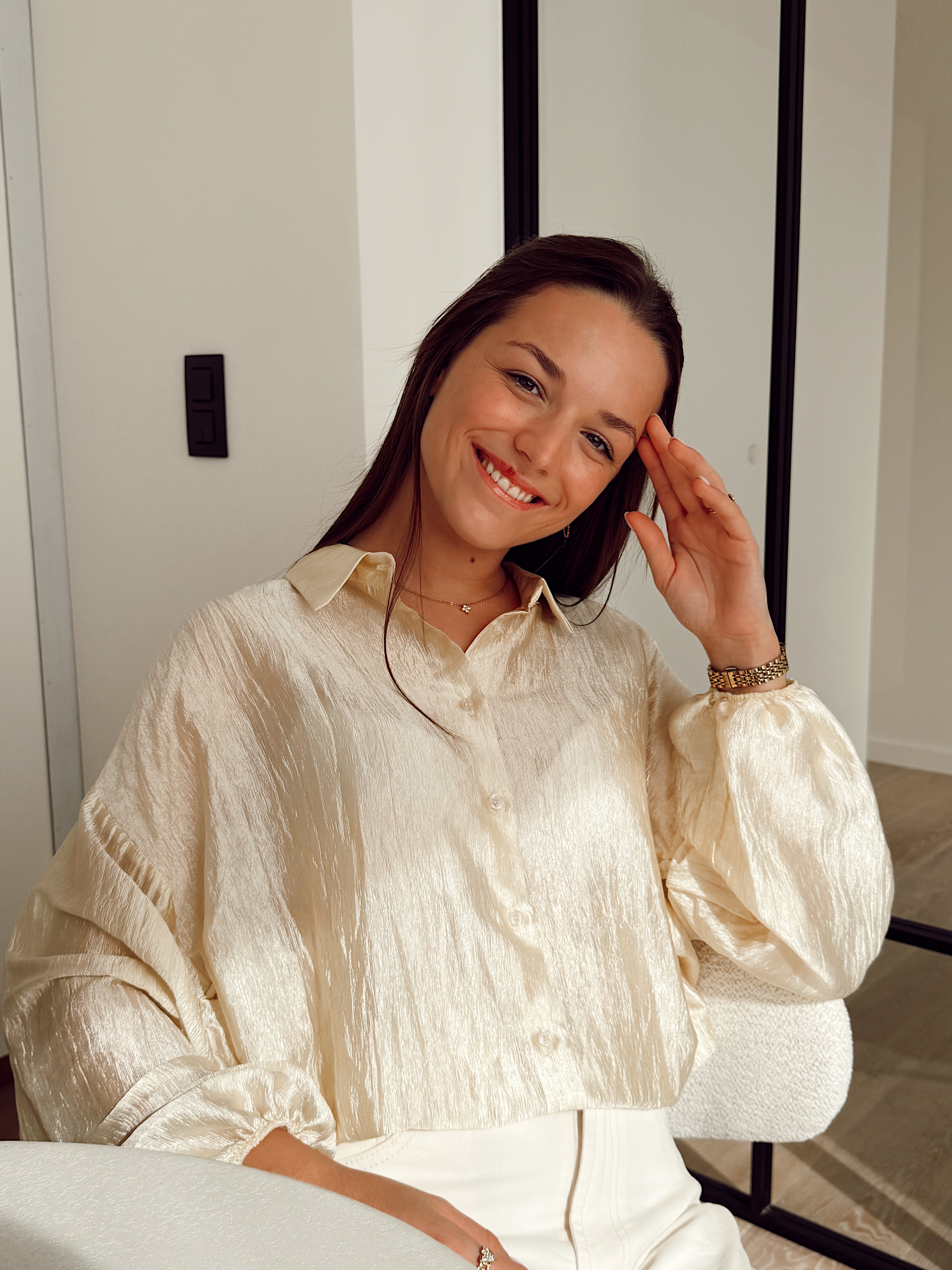 New faustine blouse ecru b602