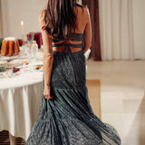 Maje maxi glitter dress