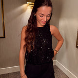 Sequin cropped top