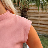 Pink Short Sleeve Knit