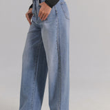 Jeans with diamond detail A3456