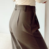 Wide green pantalon