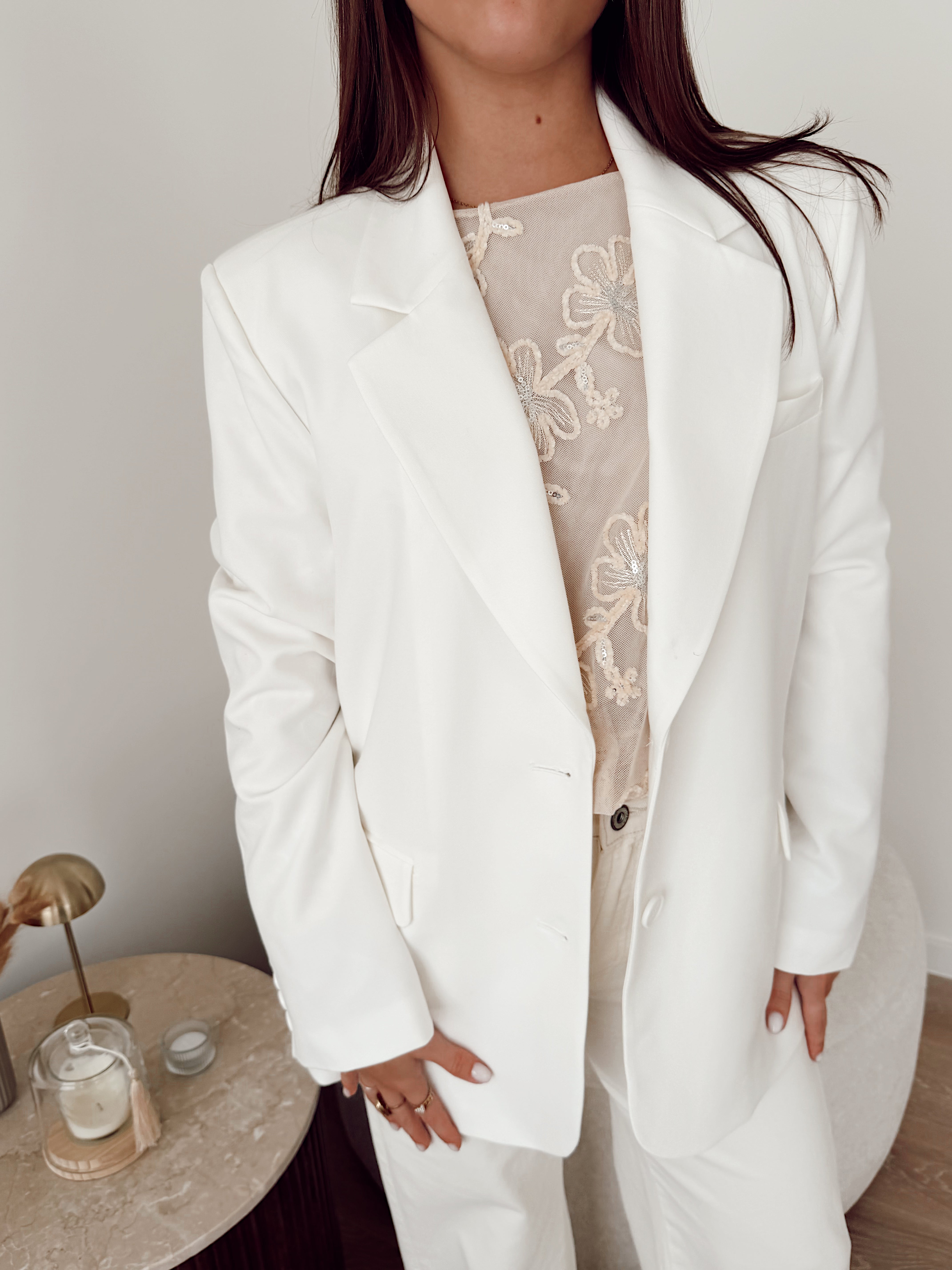 White Blazer - V26042