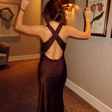 Nightfall silk dress