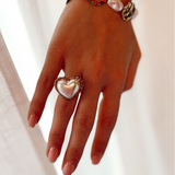 Pearl Heart Ring