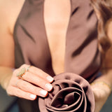 Satin flower dress