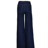 Franklin jeans w/ brown detail b605