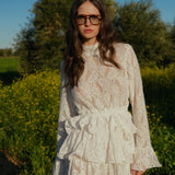 Voilant dress - White M7600
