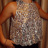 Sequin cropped top
