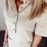 Beige jeans dress J1024