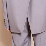 Grey split blazer - V2559