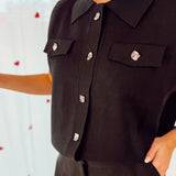 Classy black debardeur