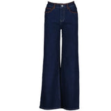 Franklin jeans w/ brown detail b605