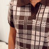 Knit Polo Brown - Athena B610