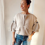 Beige soft gilet