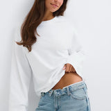 white oversized tee TL2312