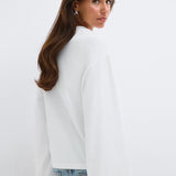 white oversized tee TL2312