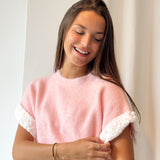Pull With Lace Sleeves