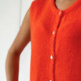 Strawberry Red Mohair Debardeur