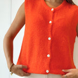 Strawberry Red Mohair Debardeur
