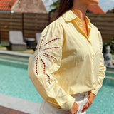Yellow Palm Blouse