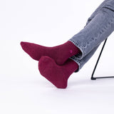 Glitter Socks Wine Red